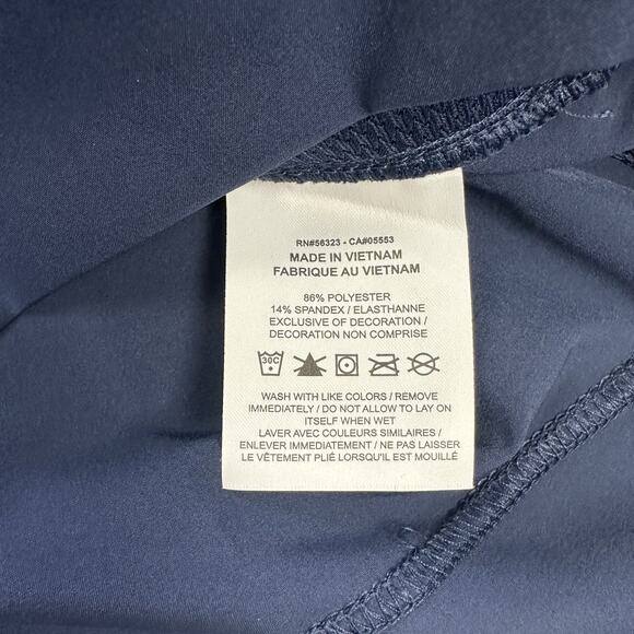 Nike Football Coaches Jacket Mens Medium Blue Short Sleeve Hooded Pullover - Picture 8 of 11